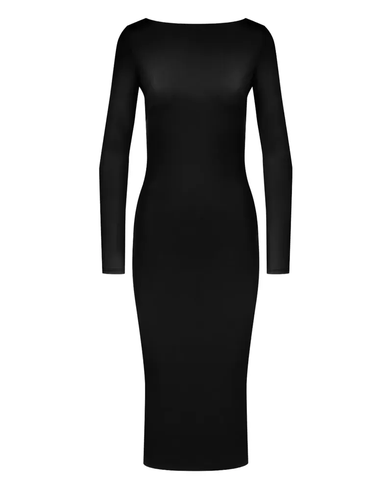 Maison Close Midikleid mit offenem Rücken - Schwarz Schwarz