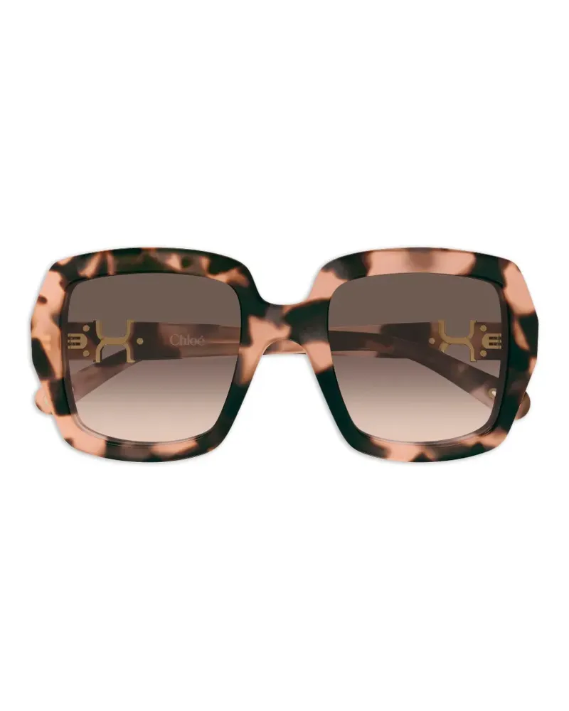 Chloé oversized square-frame sunglasses - Braun Braun