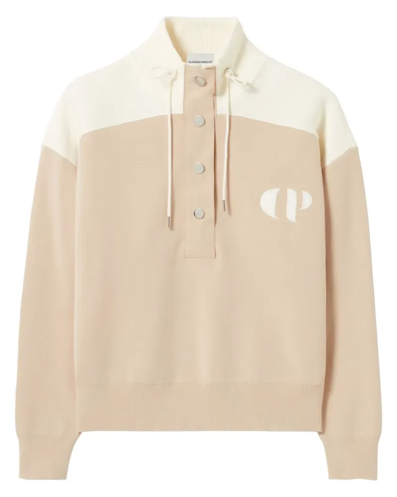 Claudie Pierlot Sweatshirt mit Logo - Nude Nude