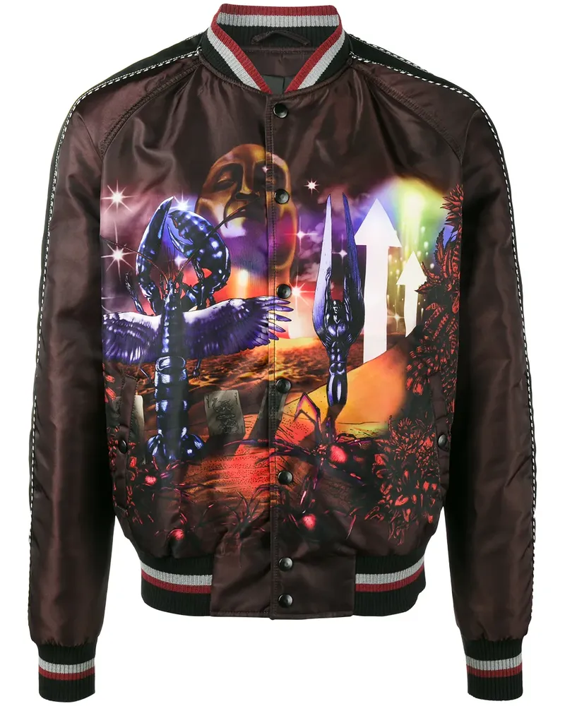 Lanvin Bomberjacke mit "Planet Scene"-Print - Mehrfarbig Mehrfarbig