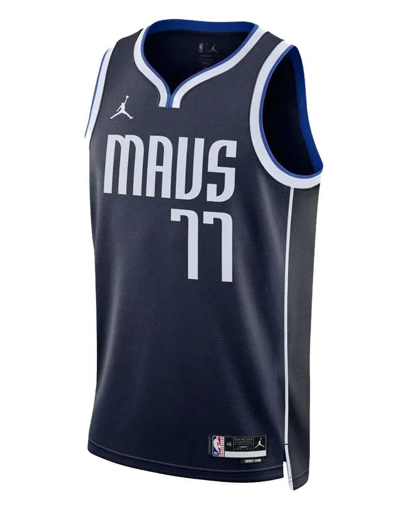 Nike NBA Mavericks Statement Edition Doncic 77 22/23 Jersey-Tanktop - Blau Blau