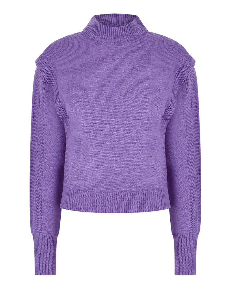 Alberta Ferretti Gerüschter Pullover - Violett Violett