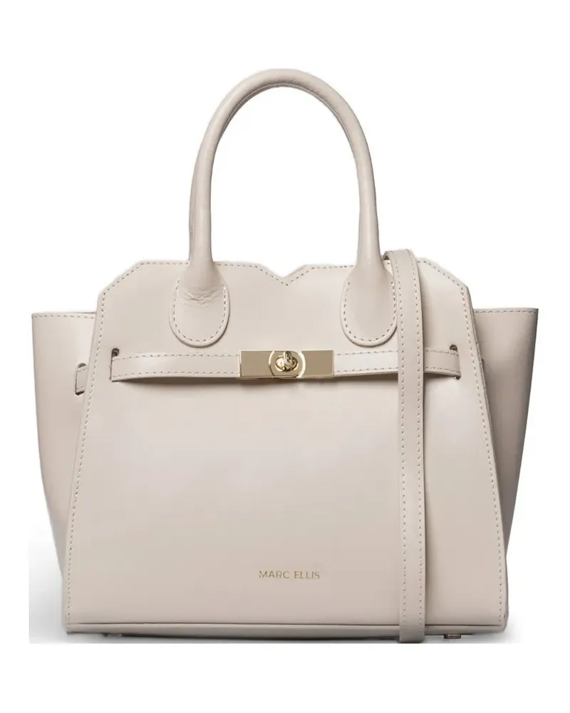 MARC ELLIS twist-lock tote bag - Nude Nude