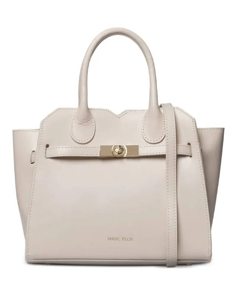 MARC ELLIS twist-lock tote bag - Nude Nude