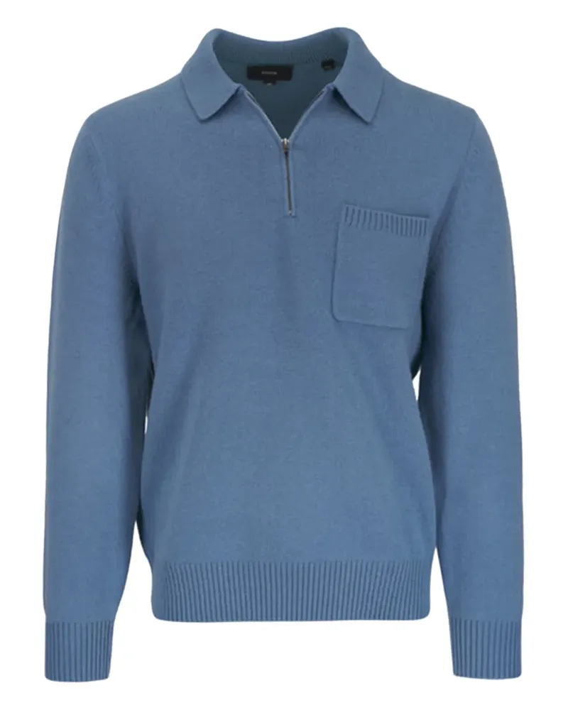 Vince Pullover mit Brusttasche - Blau Blau