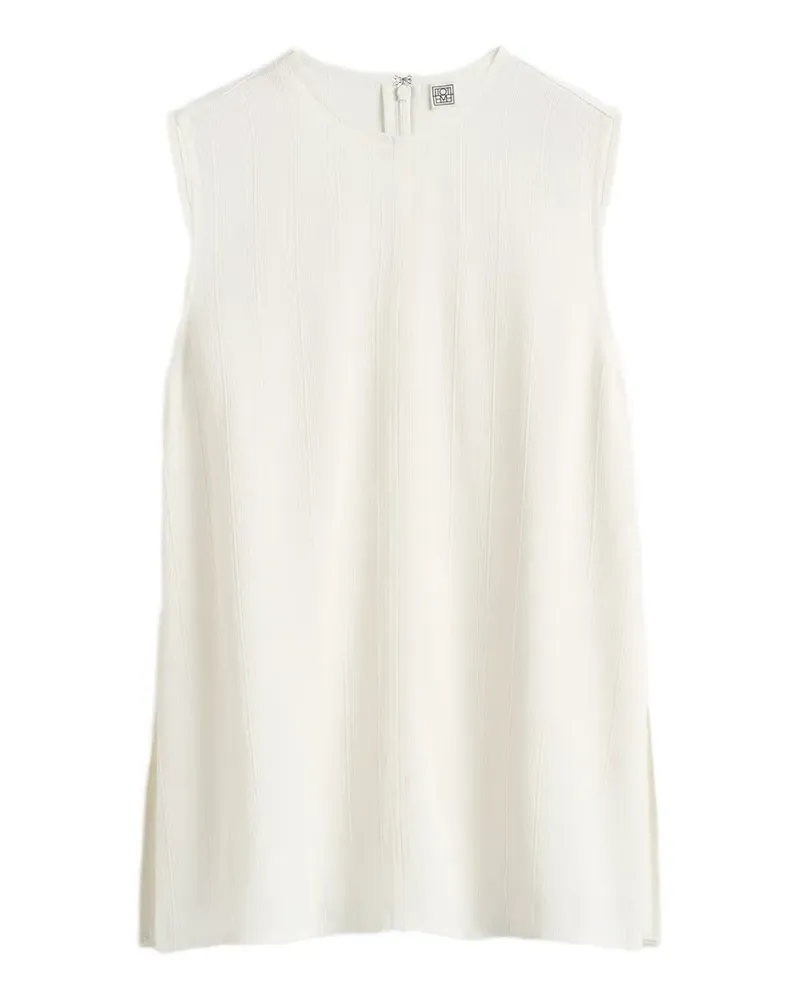Totême Geripptes Top - Nude Nude