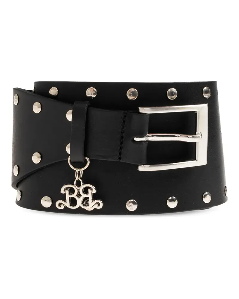 Gestuz studded leather belt - Schwarz Schwarz