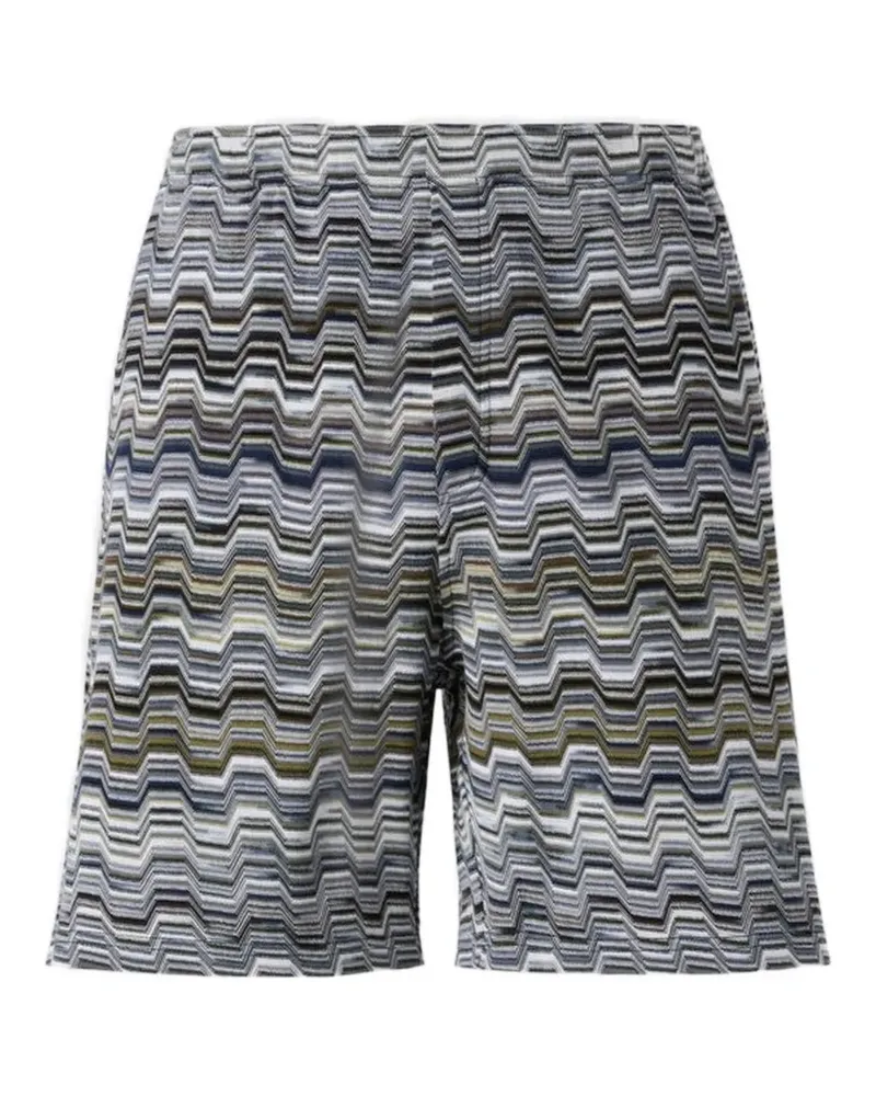 Missoni Gestrickte Bermudas mit Zickzack - Weiß Weiß
