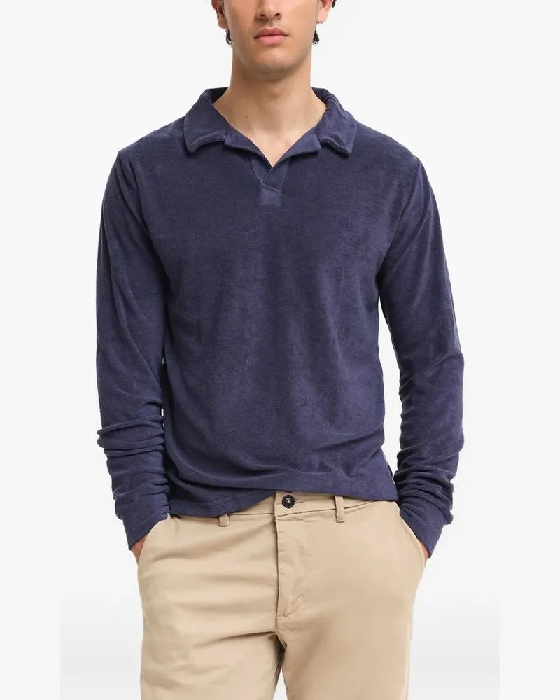 PENINSULA cotton blend polo shirt - Blau Blau