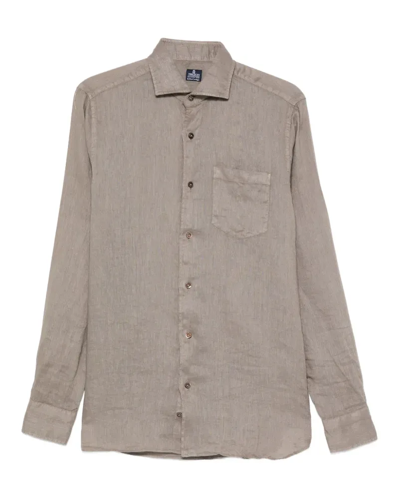 Truzzi chest-pocket shirt - Braun Braun