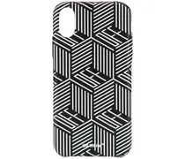iPhone X-Hülle mit Print - Schwarz