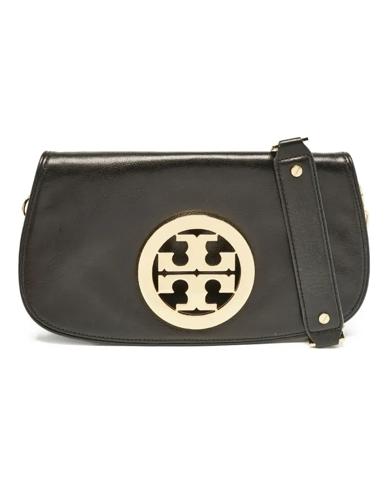Tory Burch Reva Umhängetasche mit Logo-Schild - Schwarz Schwarz