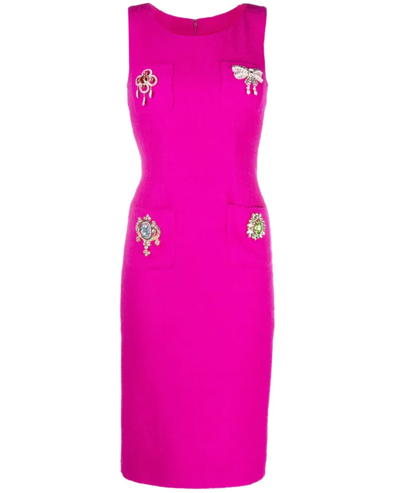 Moschino Minikleid mit Applikationen - Rosa Rosa