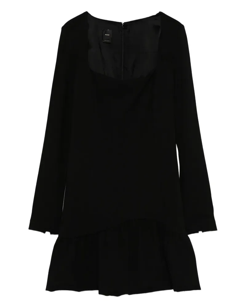 Pinko Minikleid mit eckigem Ausschnitt - Schwarz Schwarz