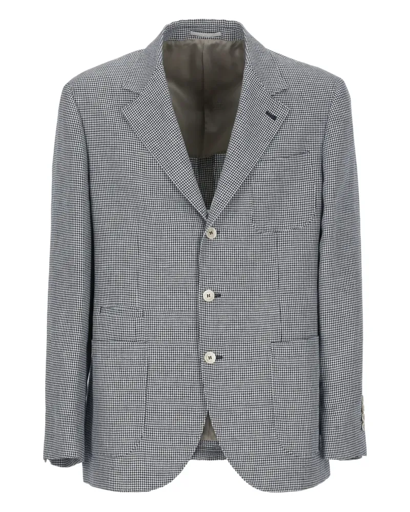 Brunello Cucinelli Leinensakko mit Pailletten - Grau Grau