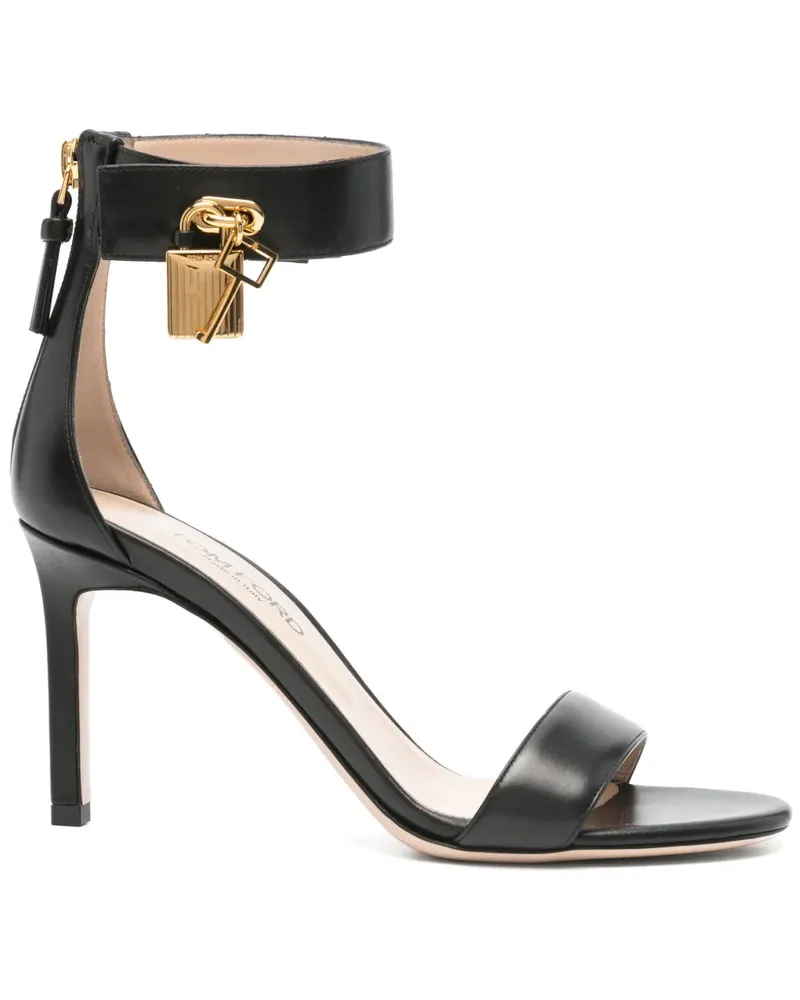 Tom Ford Sandalen mit Schloss 85mm - Schwarz Schwarz