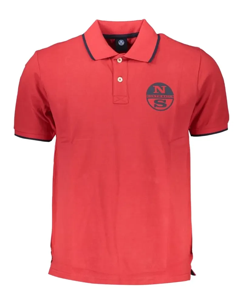 North Sails logo-print polo shirt - Rot Rot