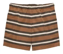 Gestreifte Badehose - Braun