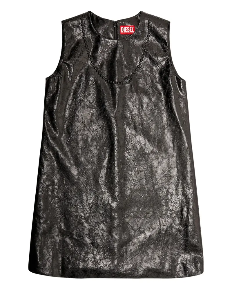 Diesel D-Ares logo-embossed mini dress - Schwarz Schwarz