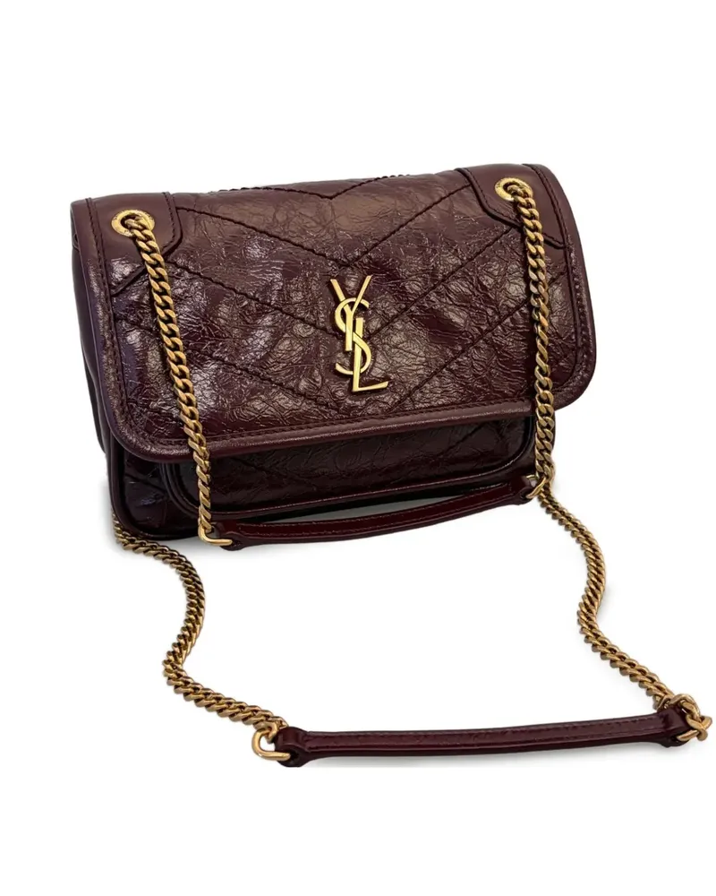 Saint Laurent Mini Niki Schultertasche - Rot Rot