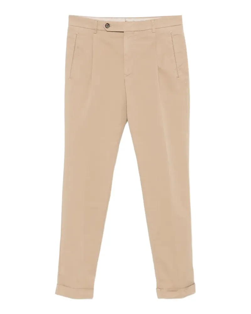 Berwich Bundfaltenhose mit Umschlag - Nude Nude