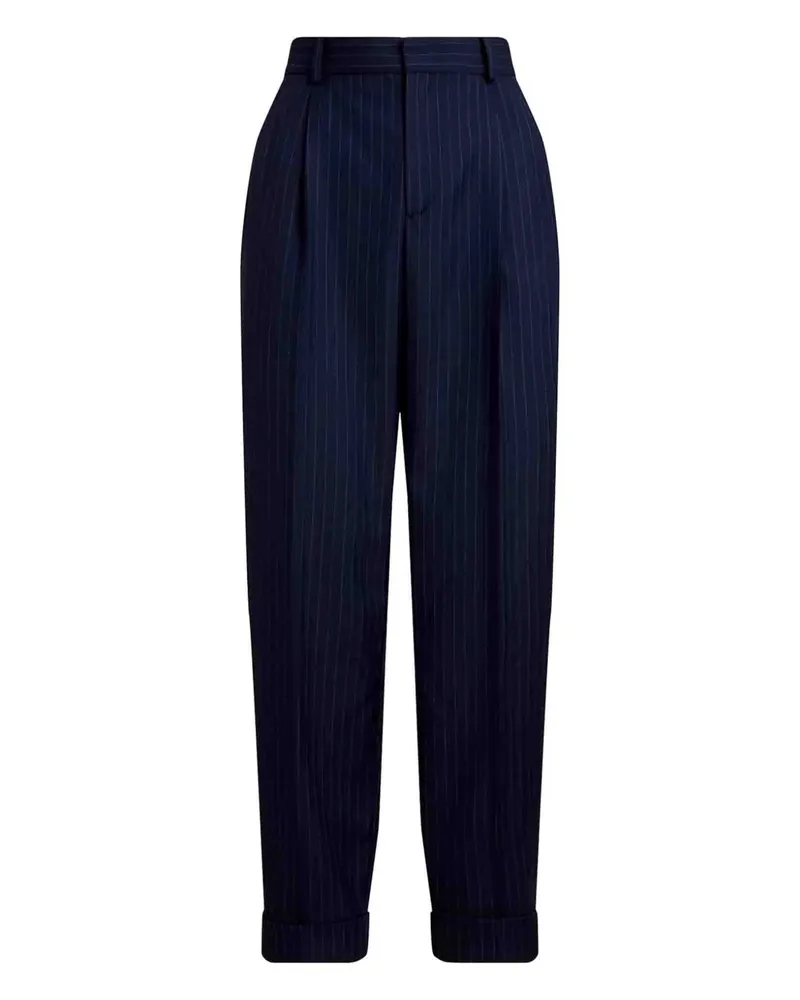 Ralph Lauren pinstriped trousers - Blau Blau