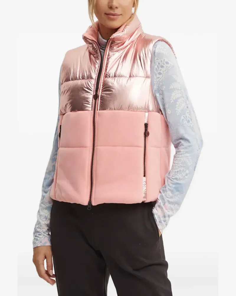 Sportalm metallic-effect padded gilet - Rosa Rosa