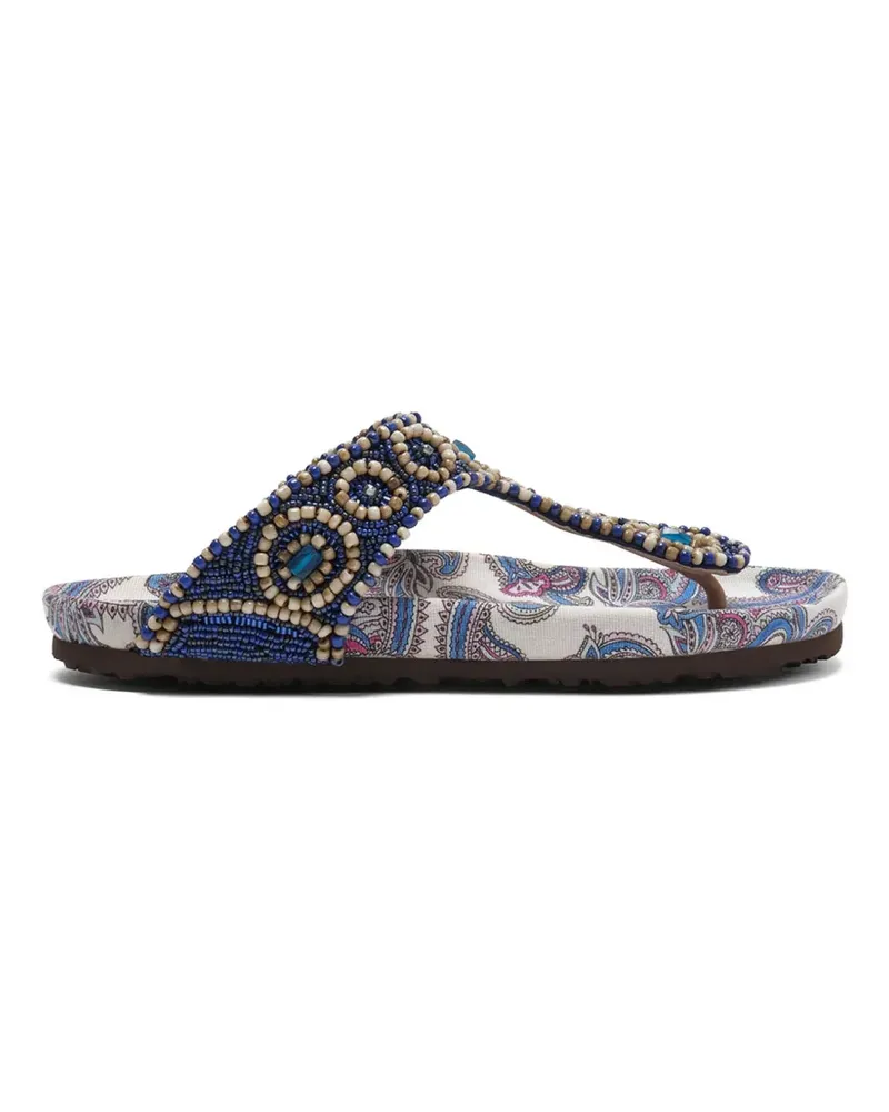 Maliparmi Floral Spin Infrabijoux® bead-embellished sandals - Blau Blau