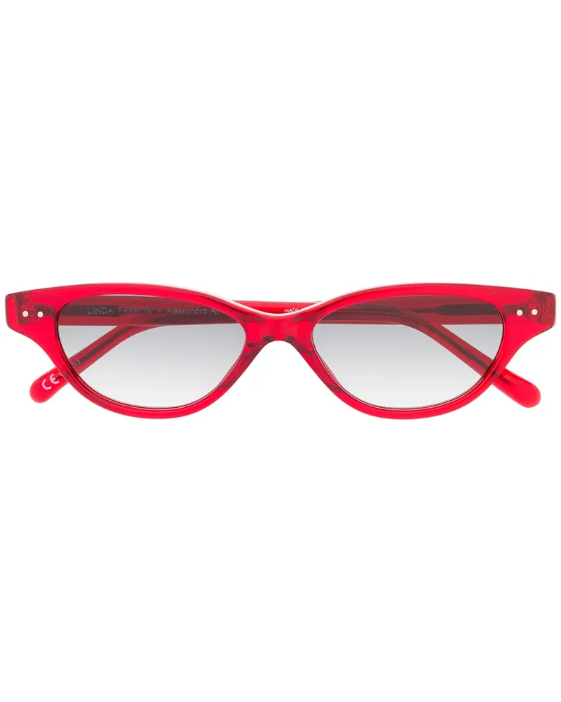 Linda Farrow Cat-Eye-Sonnenbrille - Rot Rot