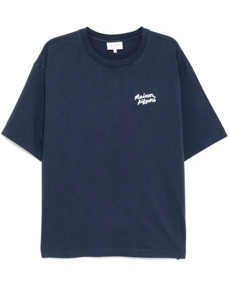 Kitsuné Handwriting T-Shirt - Blau Blau