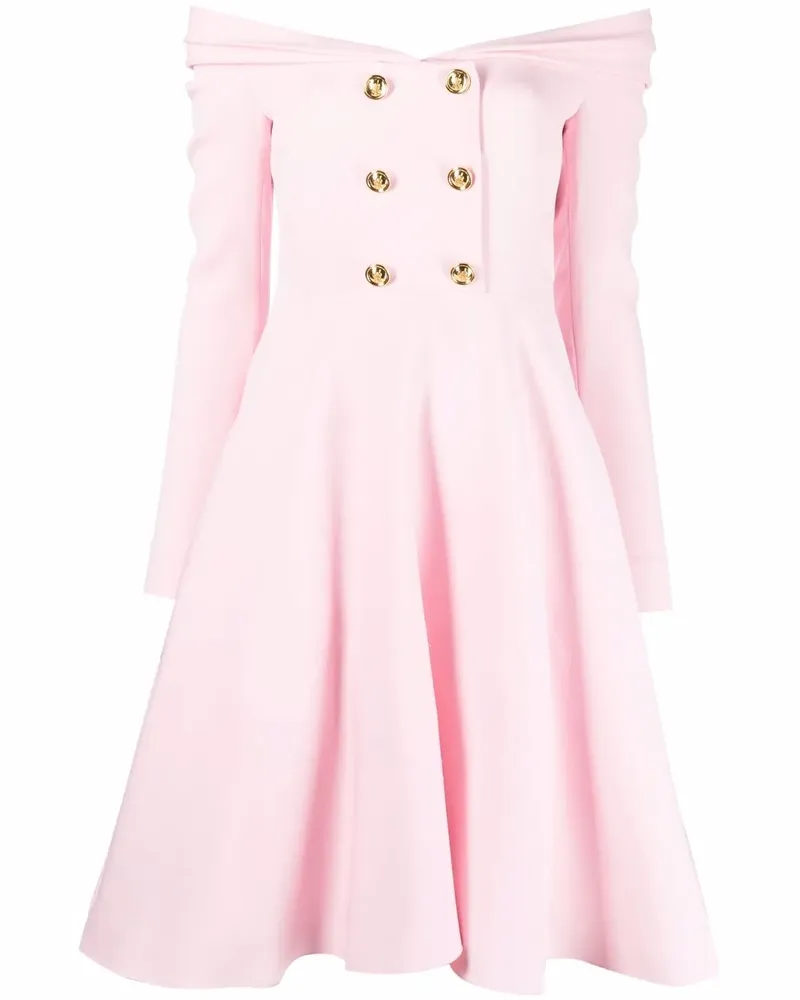 Giambattista Valli Schulterfreies Kleid - Rosa Rosa