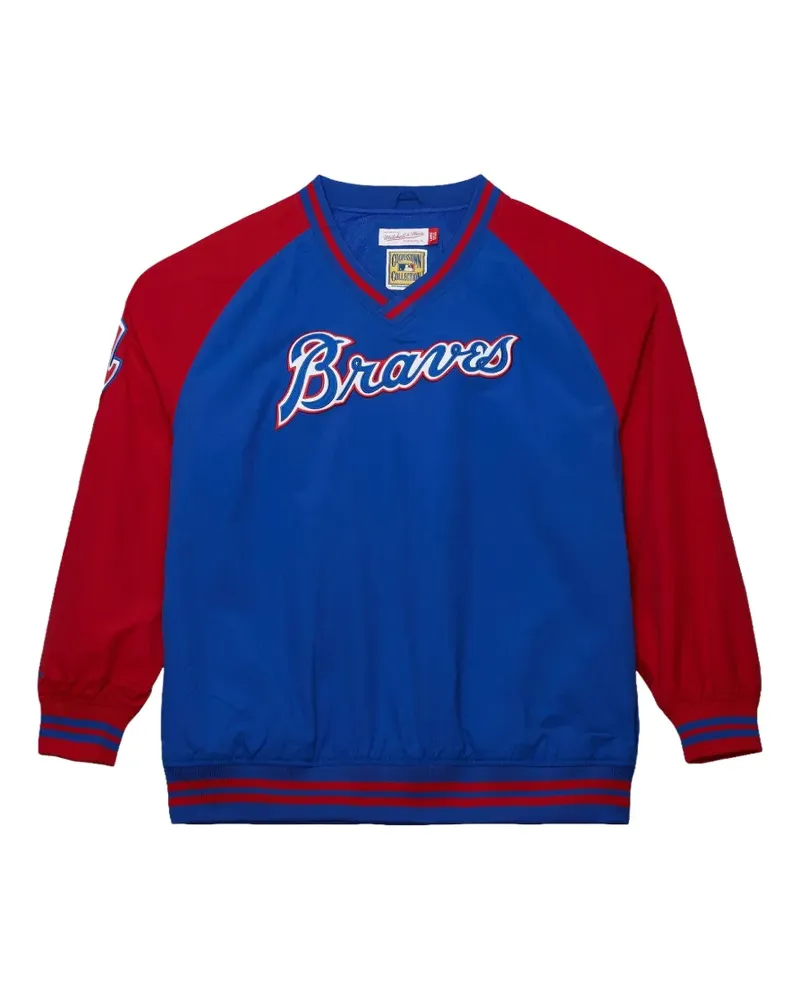 Mitchell & Ness logo pullover top - Blau Blau