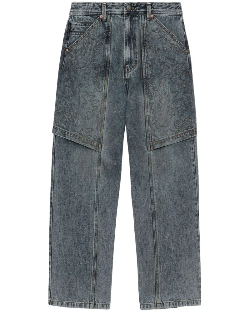 Andersson Bell Jeans mit geradem Bein - Blau Blau