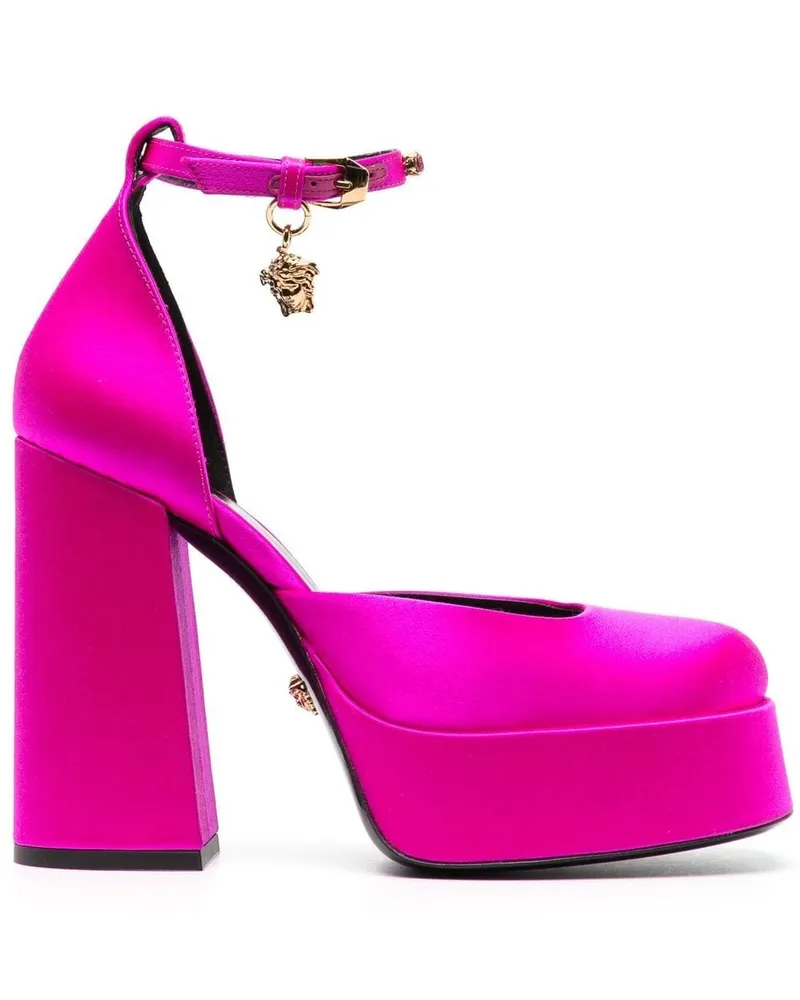 Versace Medusa Satin-Pumps - Rosa Rosa