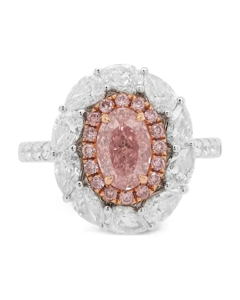 HYT Jewelry 18kt Weißgoldring mit Diamanten Weiß