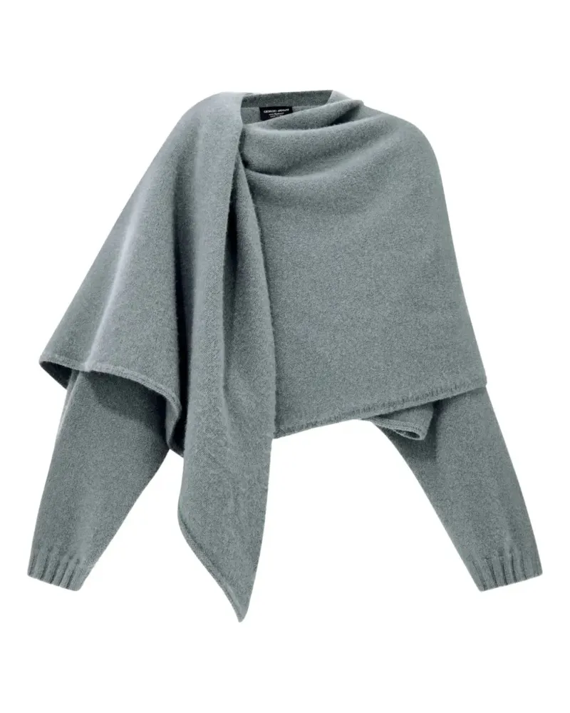 Giorgio Armani Drapierter Kaschmirpullover - Grün Grün