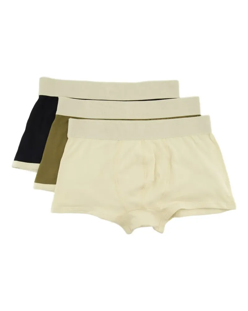AMI Paris Boxershorts mit Kontrastdetails (3er-Set) - Nude Nude