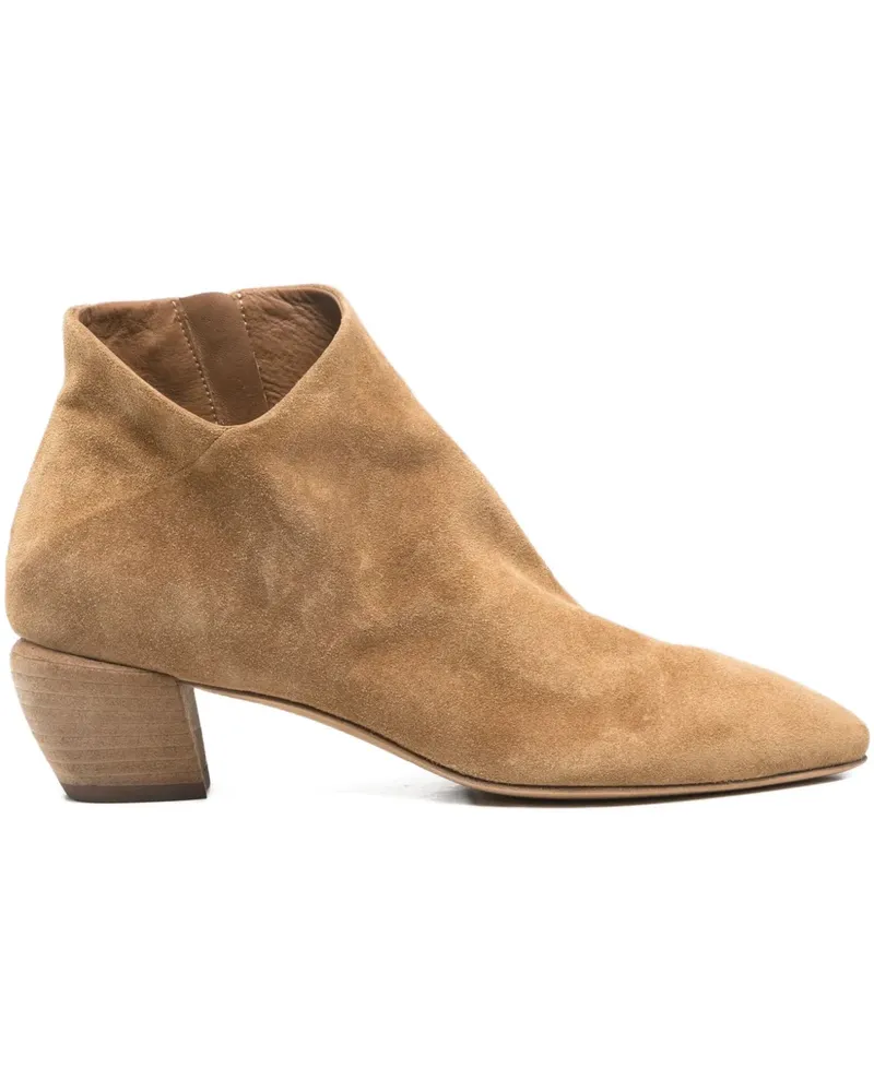 Officine Creative Italia suede pointed-toe ankle boot - Braun Braun