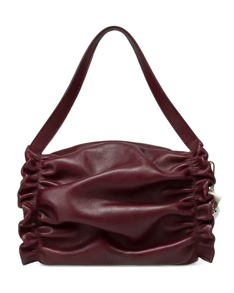 Repetto small Opéra ruched calf-leather shoulder bag - Rot Rot