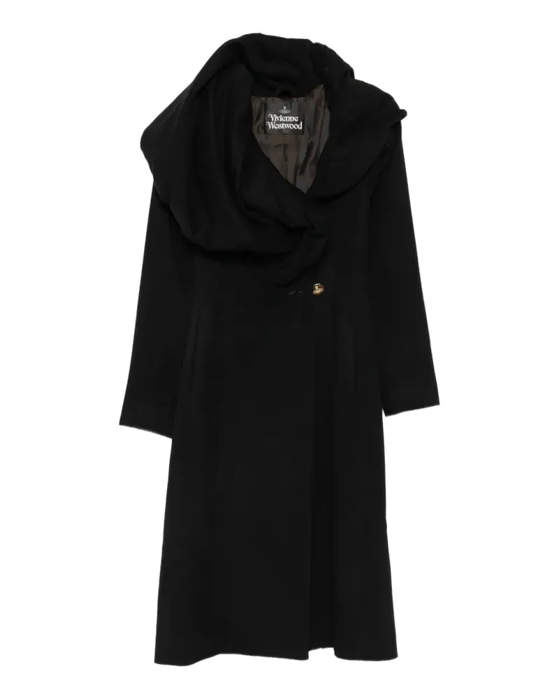 Vivienne Westwood Marilyn Mantel mit drapiertem Kragen - Schwarz Schwarz