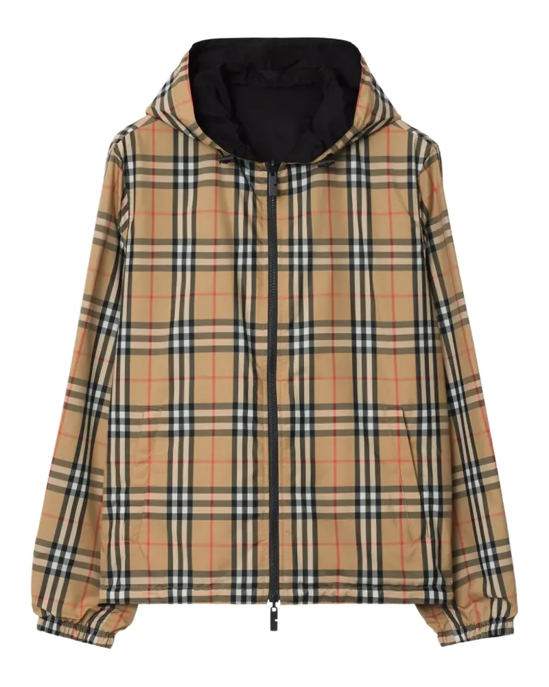 Burberry reversible Check hooded jacket - Nude Nude
