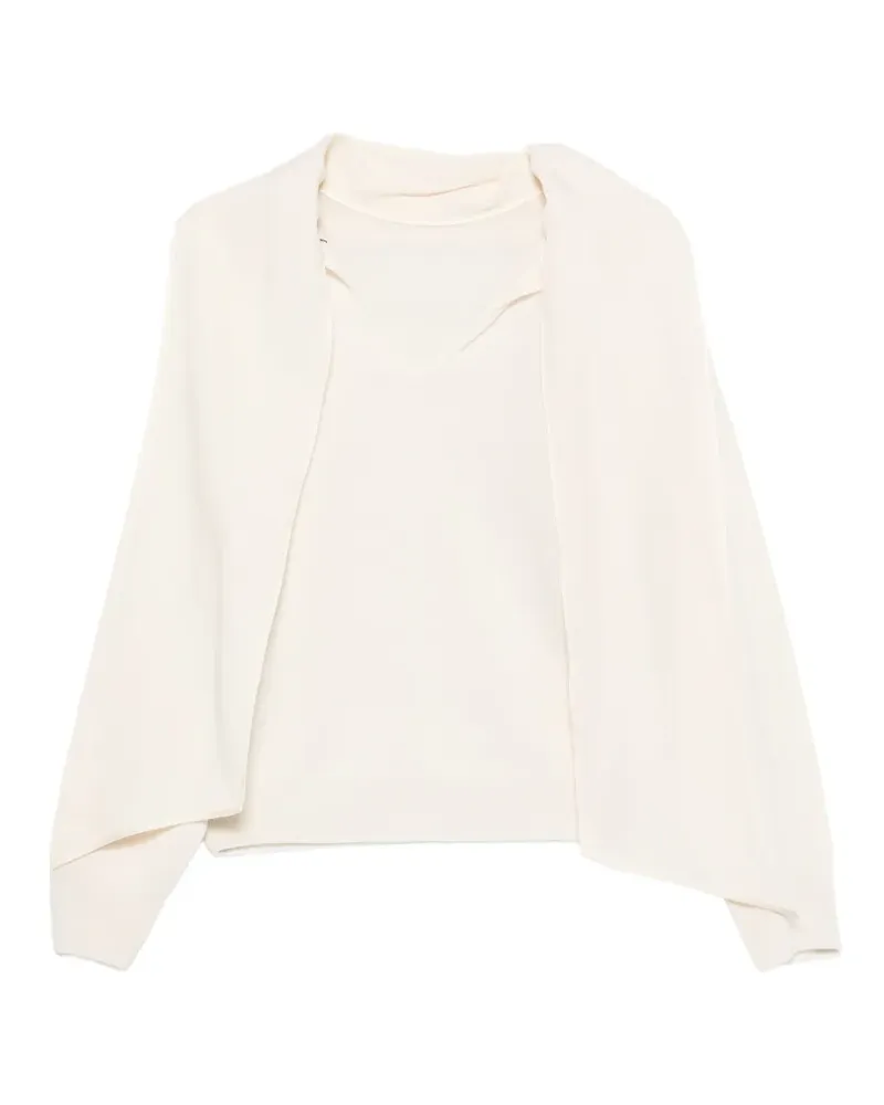 Semicouture draped sweater - Nude Nude