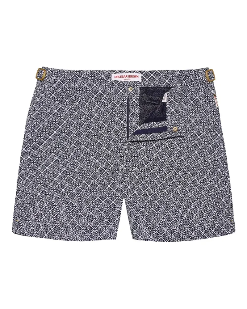 Orlebar Brown Bulldog Portico jacquard swim shorts - Blau Blau