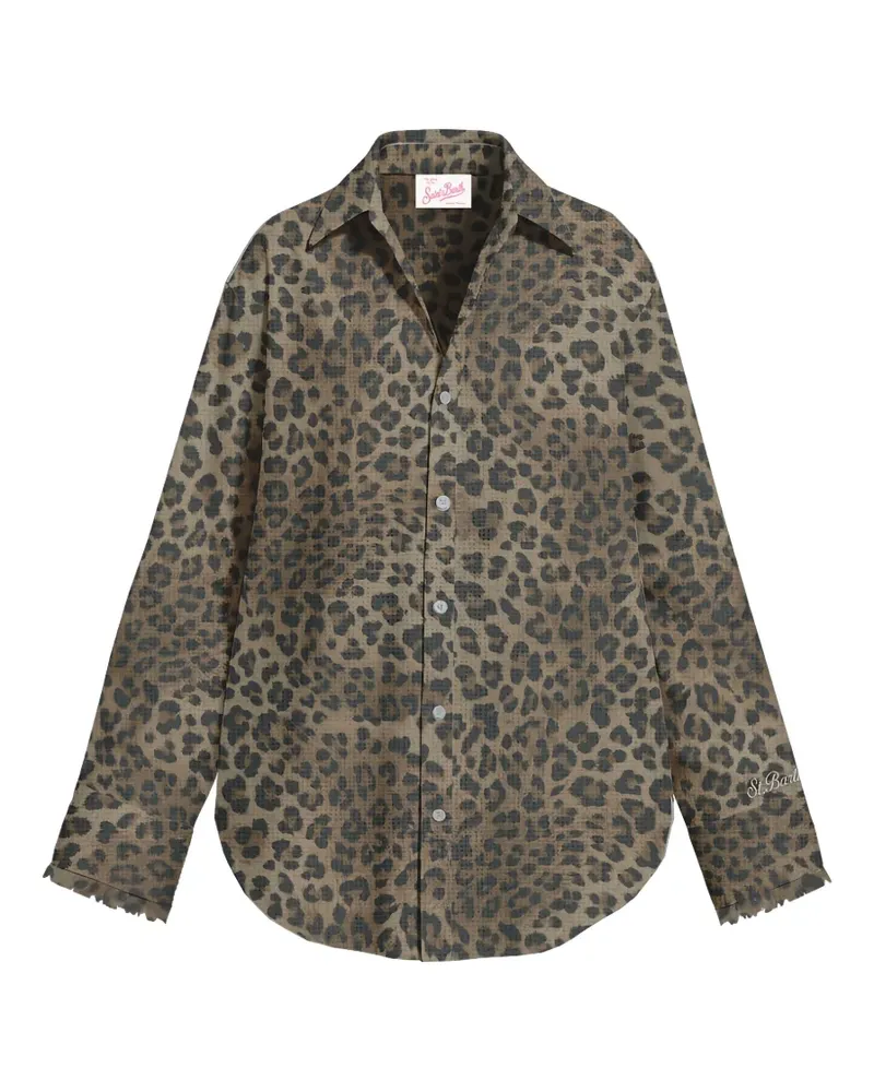 MC2 Saint Barth Cristal leopard-print shirt - Braun Braun