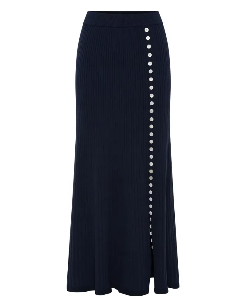 Anna Quan Geknöpfter Vela Maxirock - Blau Blau