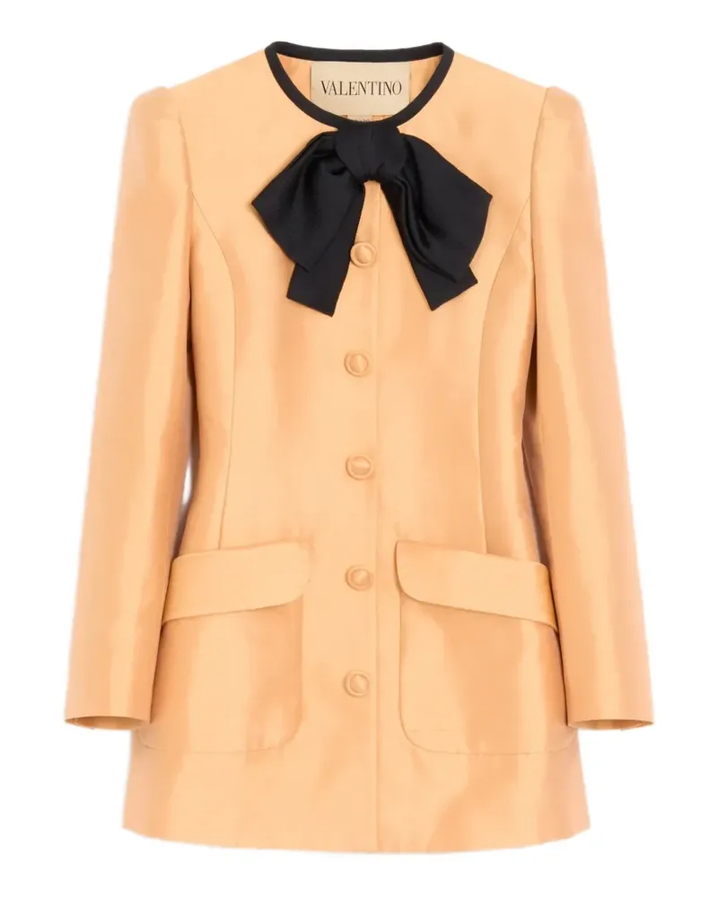 Valentino Garavani shantung caban - Orange Orange