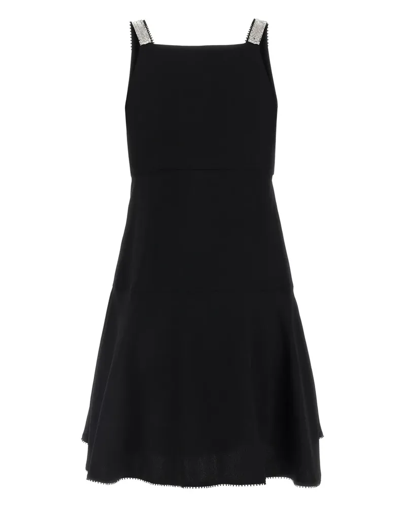 Giovanni Bedin Minikleid mit Kristallverzierung - Schwarz Schwarz
