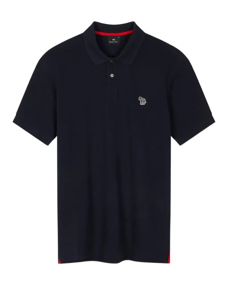 Paul Smith Poloshirt mit Zebra-Patch - Blau Blau