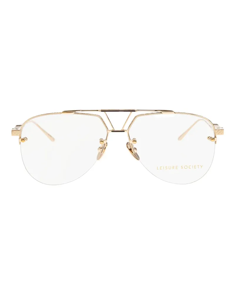 Leisure Society Bandini patterned sunglasses - Gold Gold