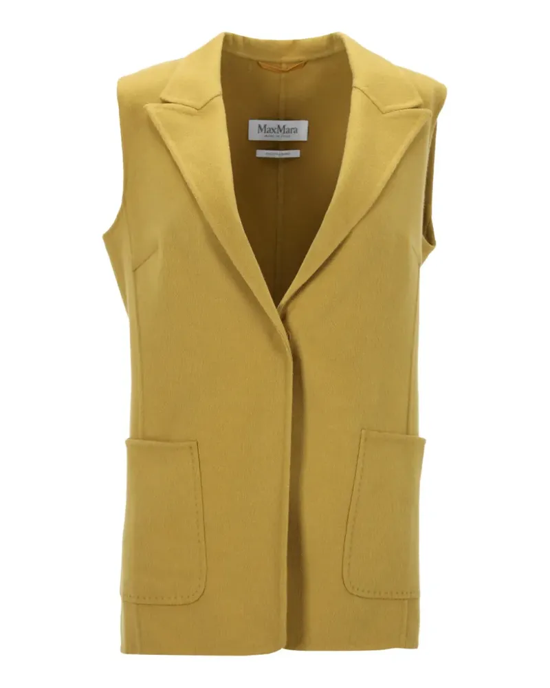 Max Mara Weste im Layering-Look - Gelb Gelb